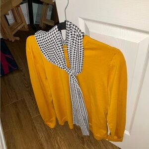 J Crew sweater w attached scarf